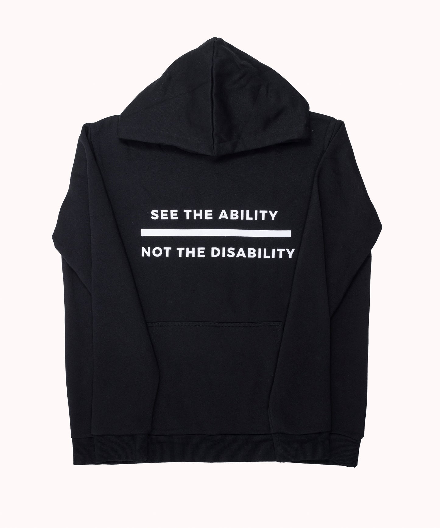 See the ability not the disability hoodie - Black