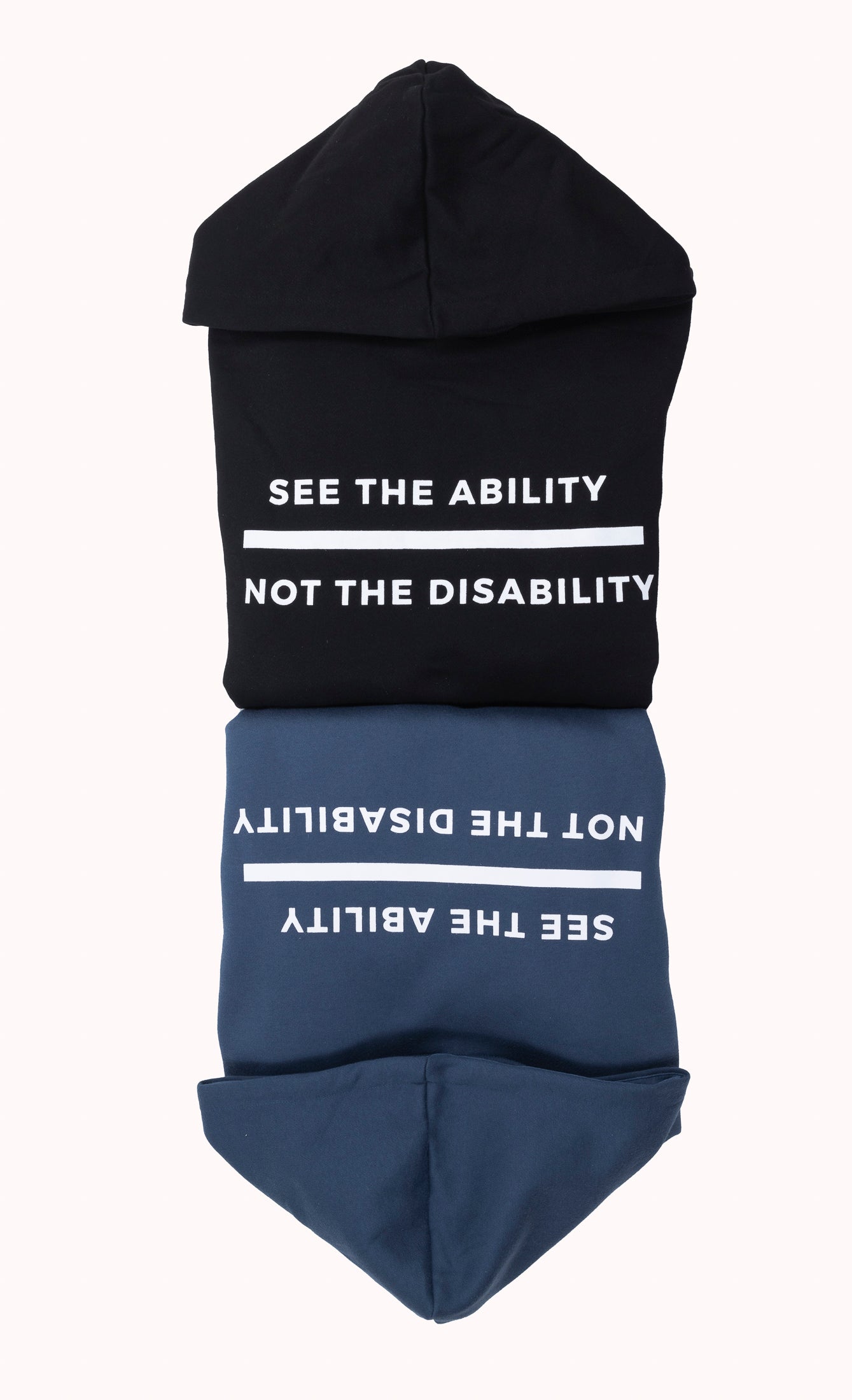 See the ability not the disability hoodie - Black