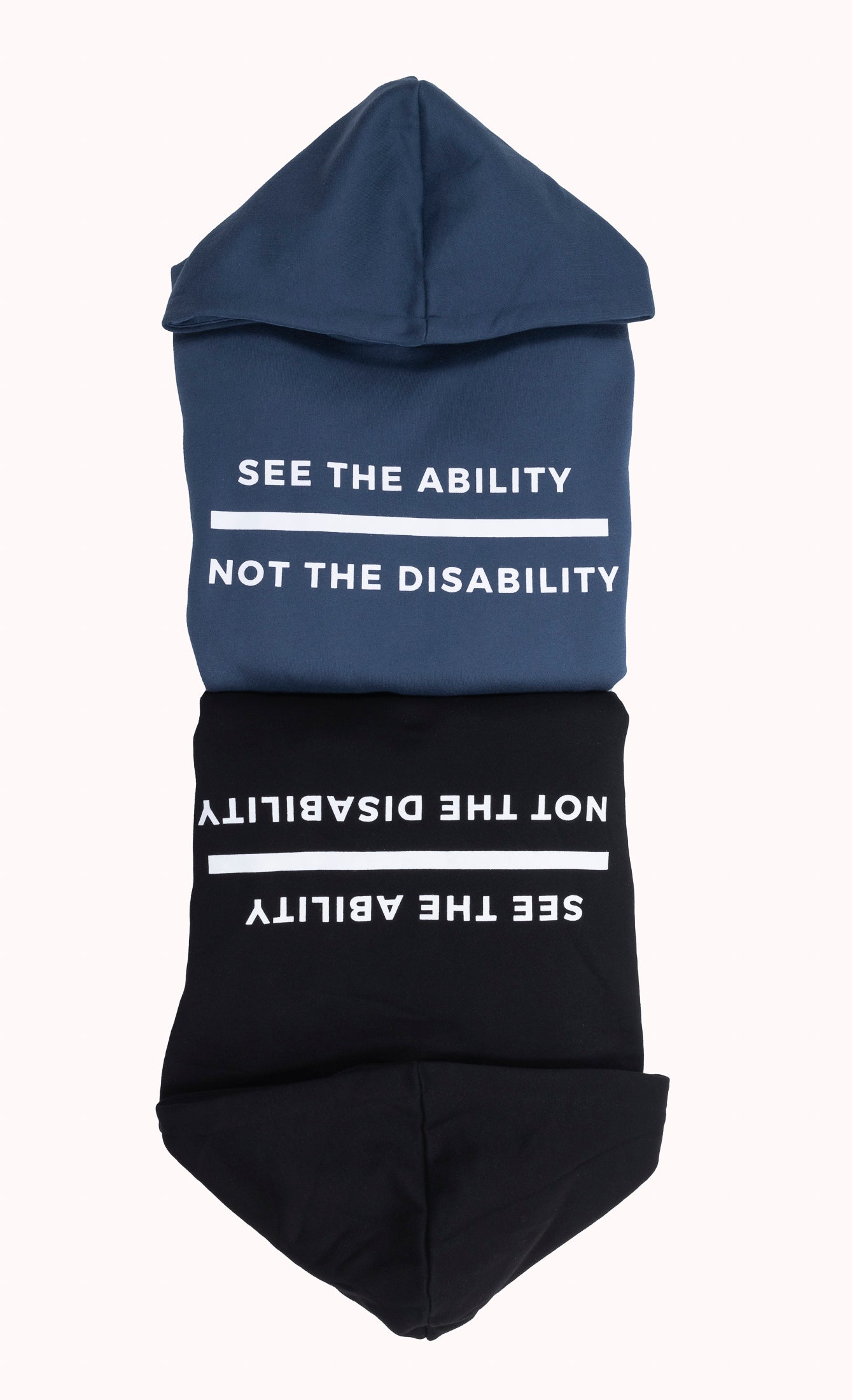 See the Ability not the Dsability Hoodie - Blue