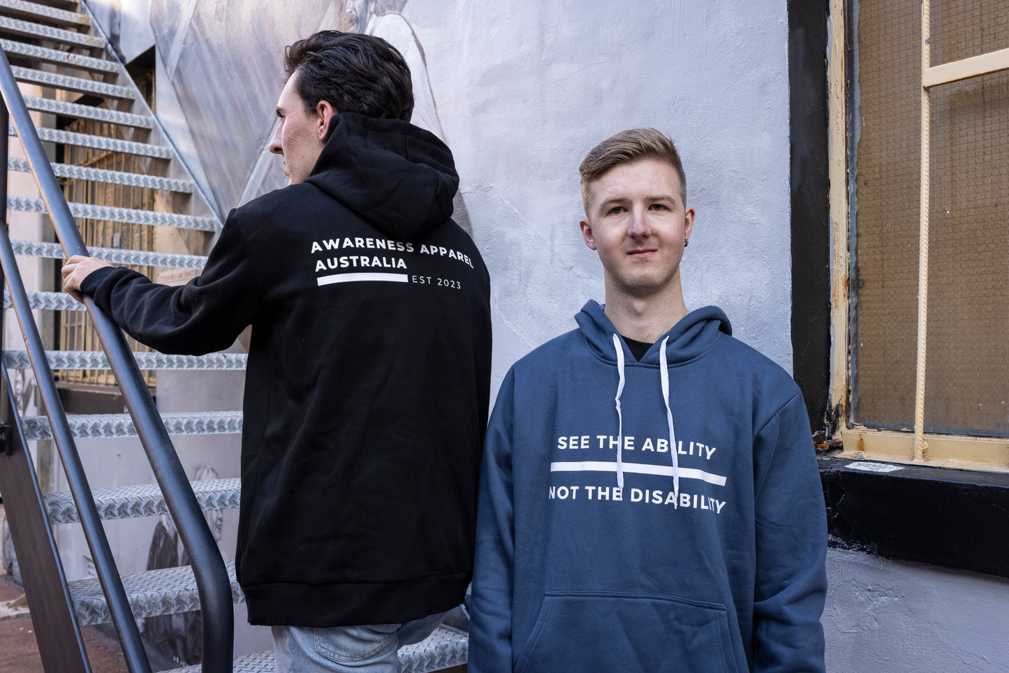 See the Ability not the Dsability Hoodie - Blue